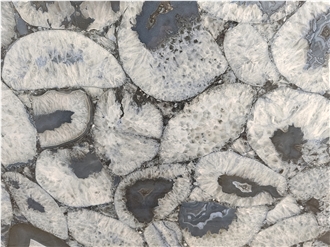Blue Agate Sintered Stone Slabs For Wall Decor