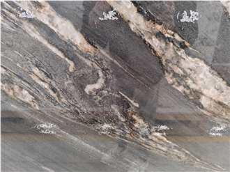 Gold Magma Sintered Stone Slabs For Accent Wall