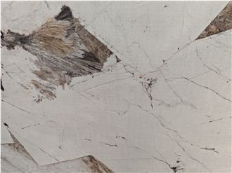 Pandora White Sintered Stone Slabs For Living Room Wall