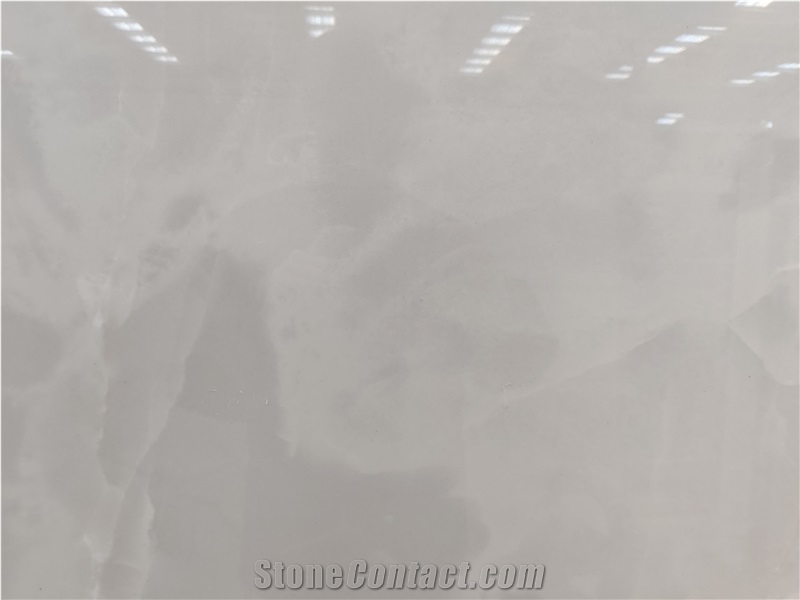 White Onyx Sintered Stone Slabs For Wall Panel Big Slab