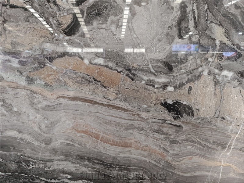 Arabescato Orobico Grigio Marble Slabs For Wall
