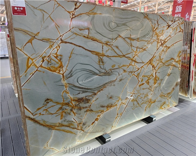 Blue Roma Quartzite Slab Tiles