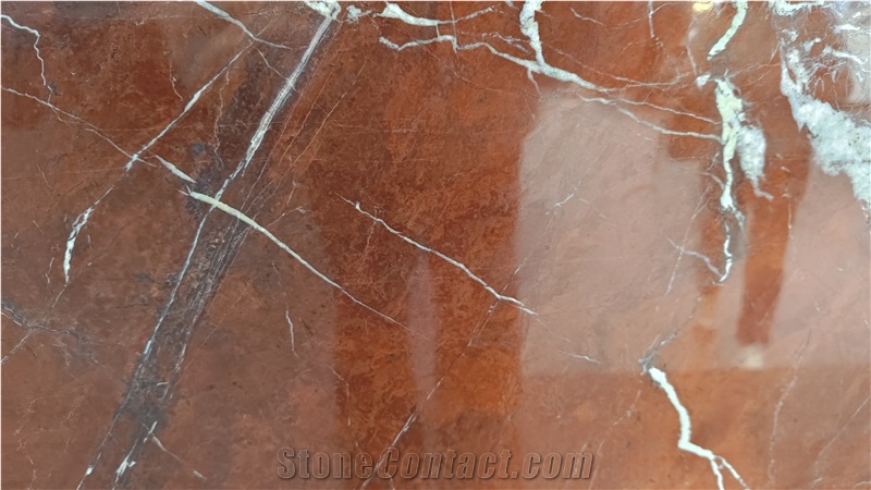 Coral Red Quatzite Slabs For Bathroom Wall And Flooring
