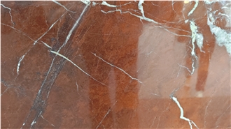 Coral Red Quatzite Slabs For Bathroom Wall And Flooring