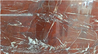 Coral Red Quatzite Slabs For Bathroom Wall And Flooring