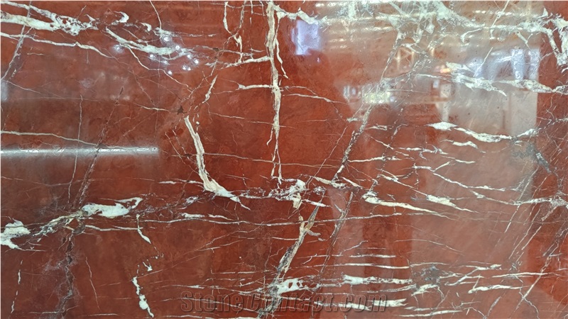 Coral Red Quatzite Slabs For Bathroom Wall And Flooring