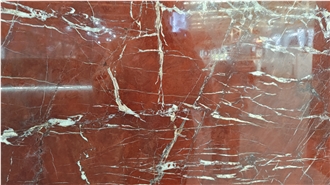 Coral Red Quatzite Slabs For Bathroom Wall And Flooring