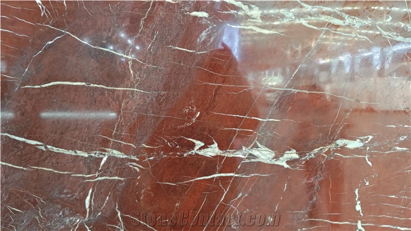 Coral Red Quatzite Slabs For Bathroom Wall And Flooring