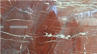 Coral Red Quatzite Slabs For Bathroom Wall And Flooring