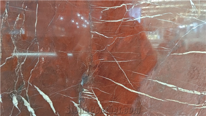 Coral Red Quatzite Slabs For Bathroom Wall And Flooring