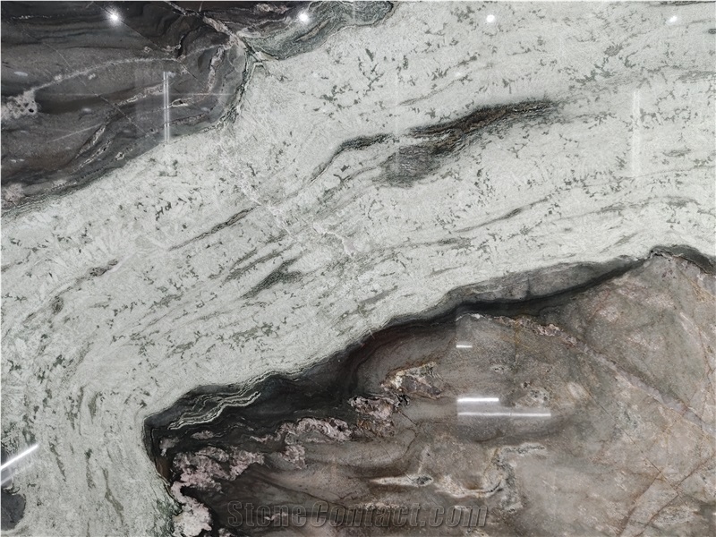 Dragon Quartzite Slabs For Bootmatched Accent Wall