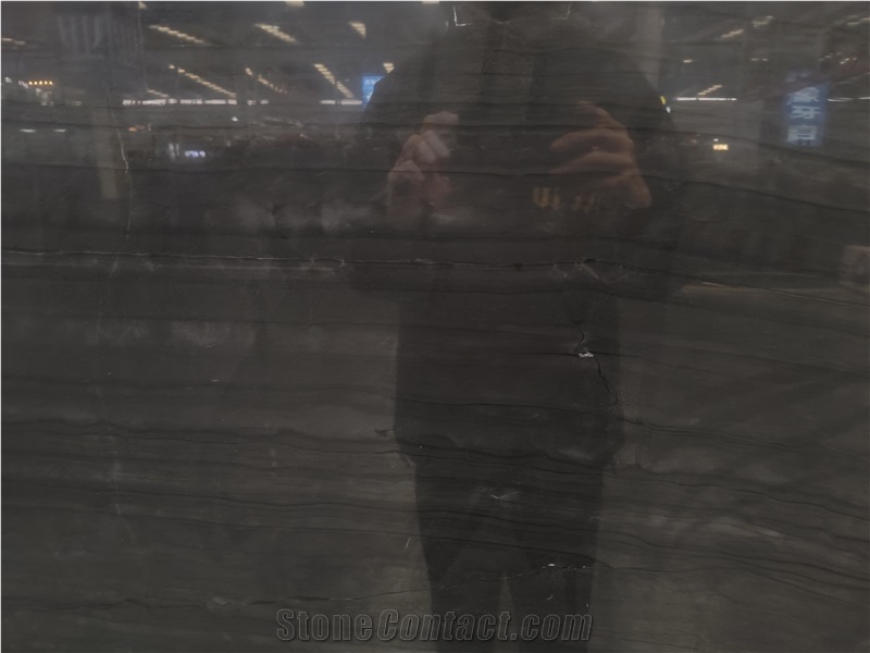 Quicksand Black Granite Slabs