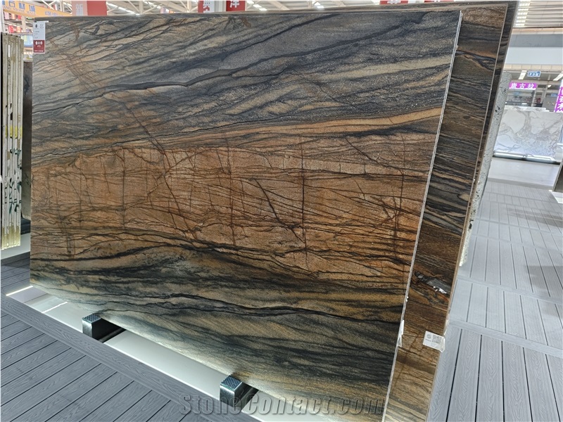 Sandalus Quartzite Slabs Leather Surface