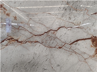 Silver Roots Marble Slabs For Kitchen Countertops