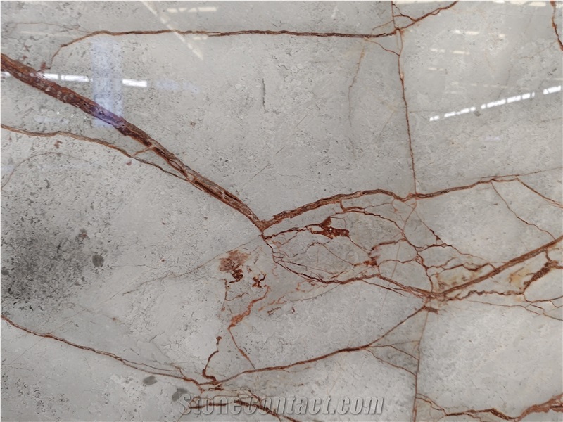 Silver Roots Marble Slabs For Kitchen Countertops