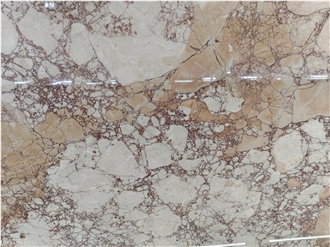 White Rosalia Italian Marble Slabs For Luxury Flooring Decor