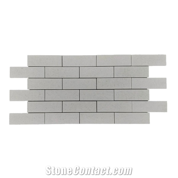Crystal White Brick Mosaic