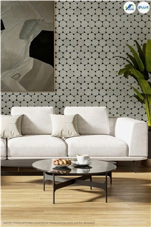 Crystal White Marble Hexagon Polaris Mosaic Tiles Crystal White Marble Hexagon Polaris Mosaic Tiles