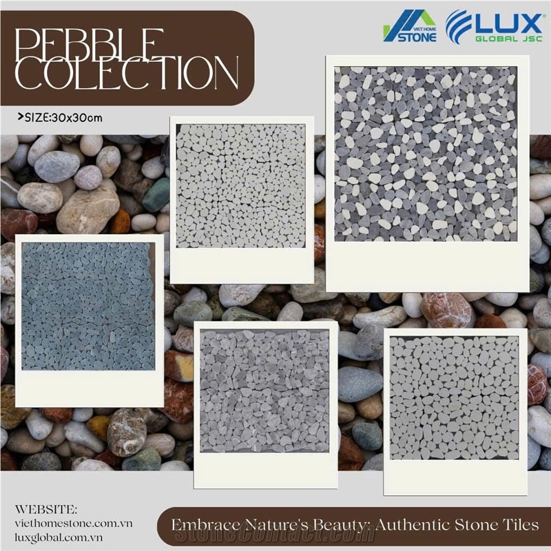 Tumbled Pebble Mosaic Tiles