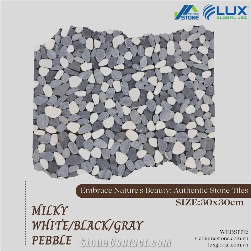 Tumbled Pebble Mosaic Tiles