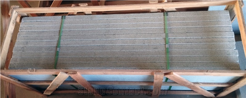 Castle Grey Granite Treads For Stone Steps 2"