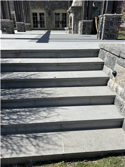 Castle Grey Granite Treads For Stone Steps 2"