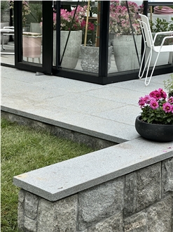 Castle Grey Granite Treads For Stone Steps 2"