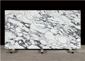 Calacatta Viola Quartz Slabs Printed Gold Marble Stone