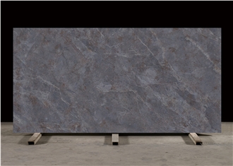 Calacatta Viola Quartz Slabs Printed Gold Marble Stone