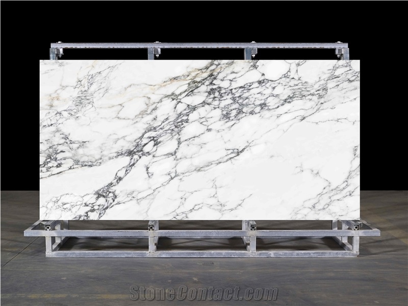 Calacatta Viola Quartz Slabs Printed Gold Marble Stone