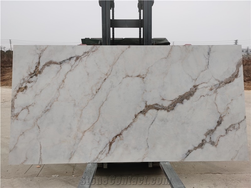 Nano-Ink 3D Printed Quartz Slabs Taj Mahal Marble Stone