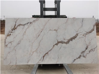Nano-Ink 3D Printed Quartz Slabs Taj Mahal Marble Stone