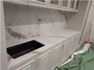 Nano-Ink 3D Printed Quartz Slabs Taj Mahal Marble Stone