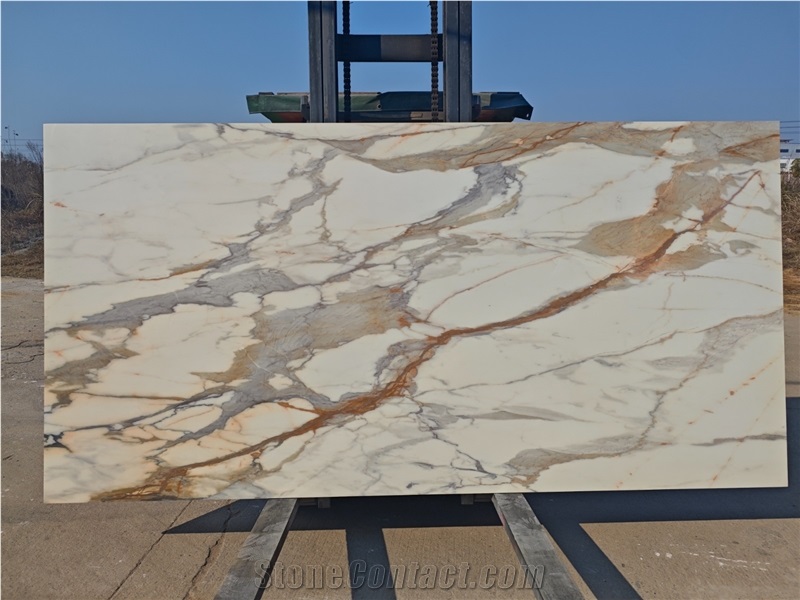 Nano-Ink 3D Printed Quartz Slabs Taj Mahal Marble Stone