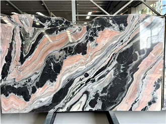 Panda Pink Marble Slabs