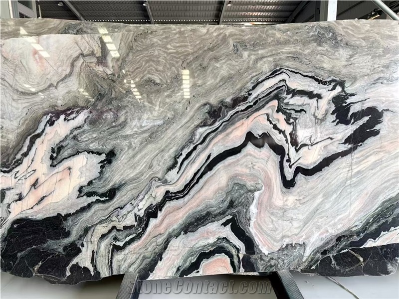 Panda Pink Marble Slabs