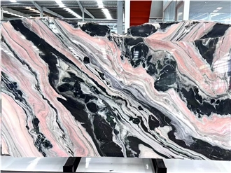 Panda Pink Marble Slabs