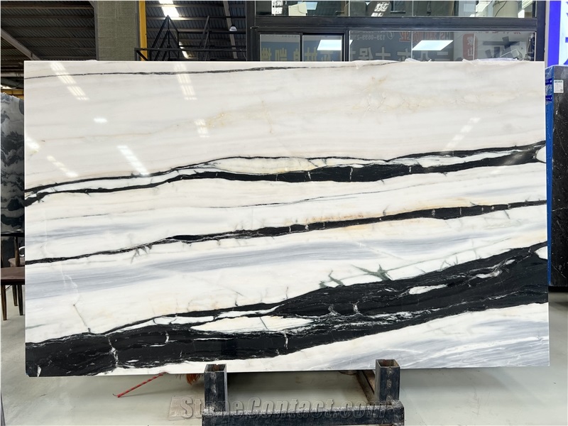 Zebra White Marble Slabs
