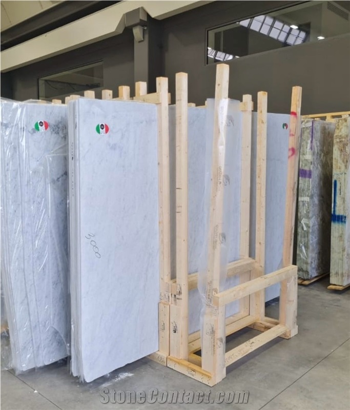 Bianco Carrara C Marble Tiles & Slabs, White Marble