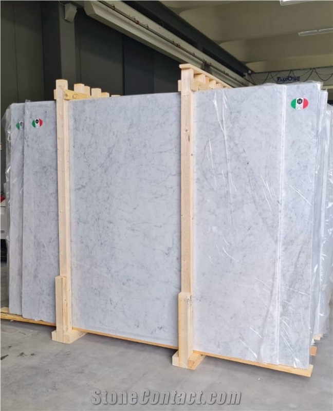 Bianco Carrara C Marble Tiles & Slabs, White Marble