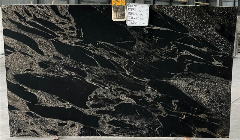 Titanium Black Granite Slabs