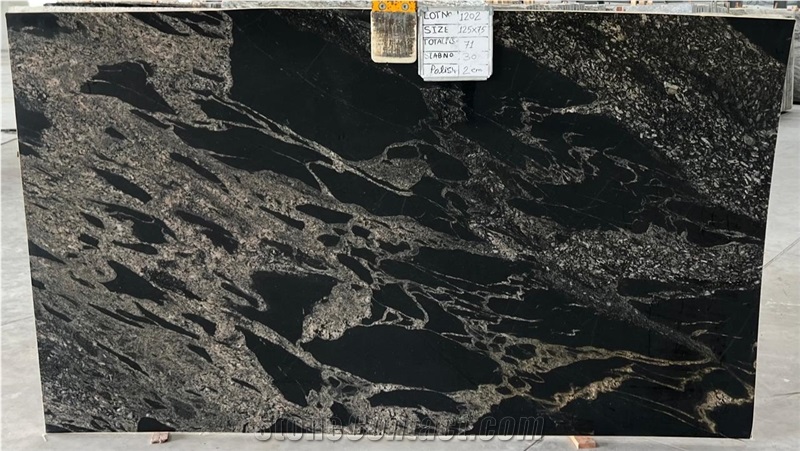 Titanium Black Granite Slabs