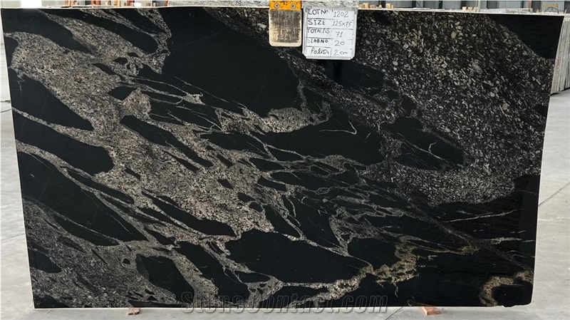Titanium Black Granite Slabs