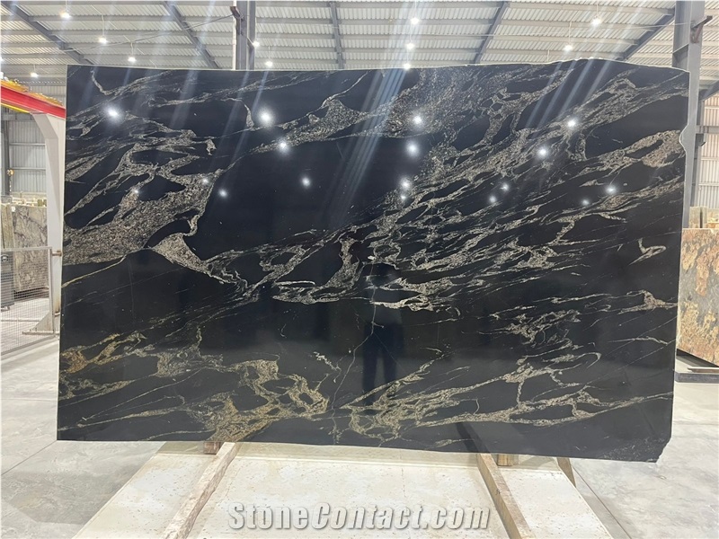 Titanium Matte Black Granite Slabs