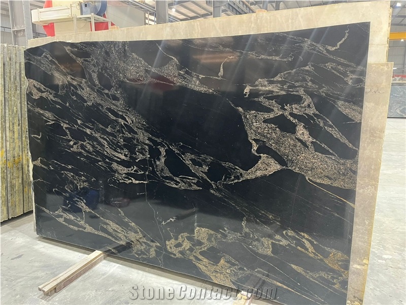 Titanium Matte Black Granite Slabs
