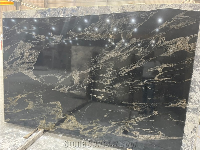 Titanium Matte Black Granite Slabs