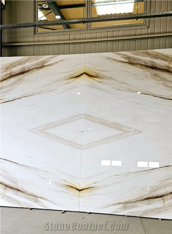 Thassos Vena Oro 3285 Marble Slabs