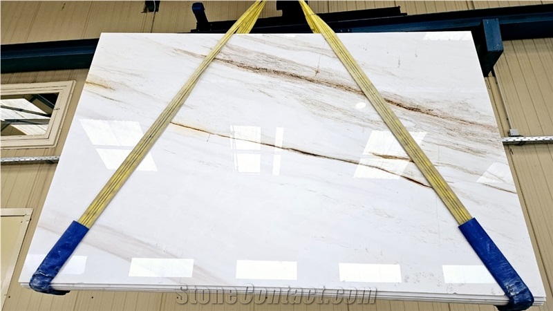 Thassos Vena Oro 3285 Marble Slabs