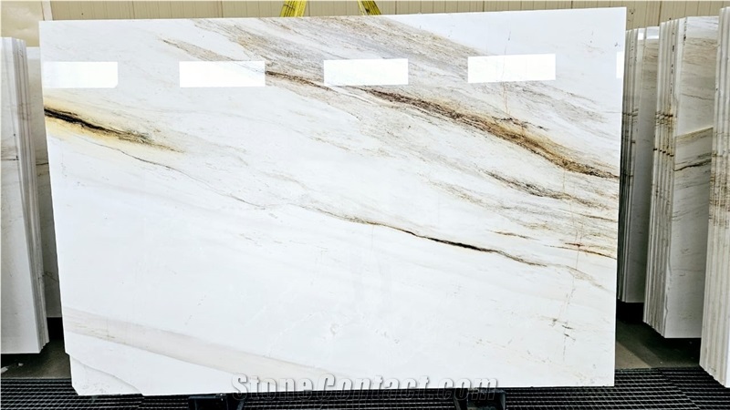 Thassos Vena Oro 3285 Marble Slabs