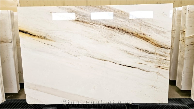 Thassos Vena Oro 3285 Marble Slabs